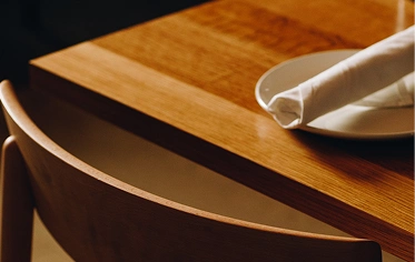 Restaurant table setting that inspires ideas to take flight.